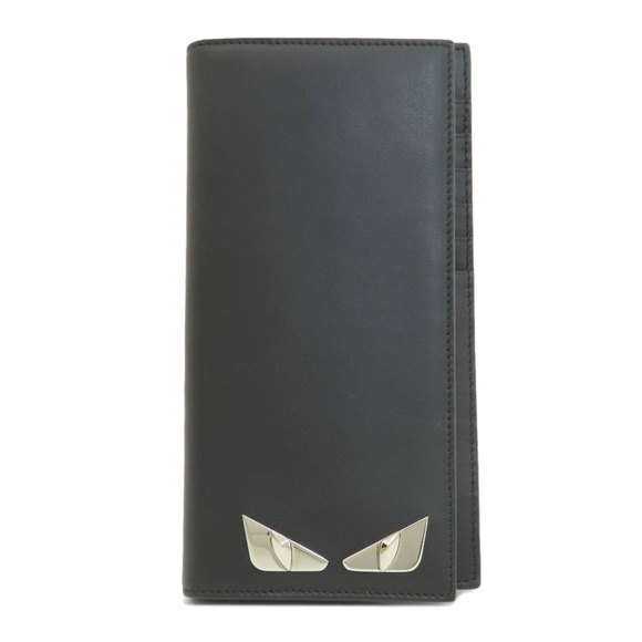 Fendi Monster Long Wallet Leather Women's - Picture 1 of 10